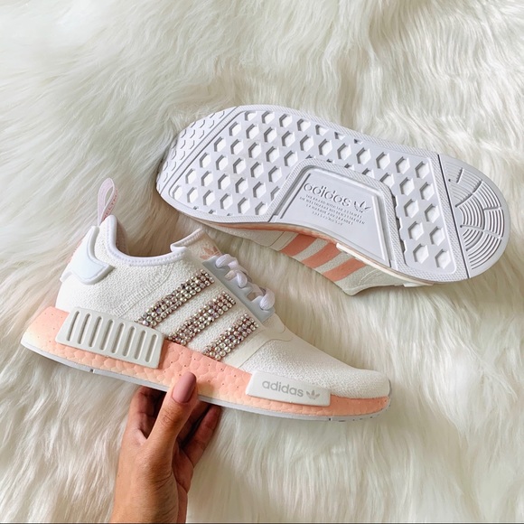 Swarovski adidas NMD White Vapour Pink - Picture 7 of 9